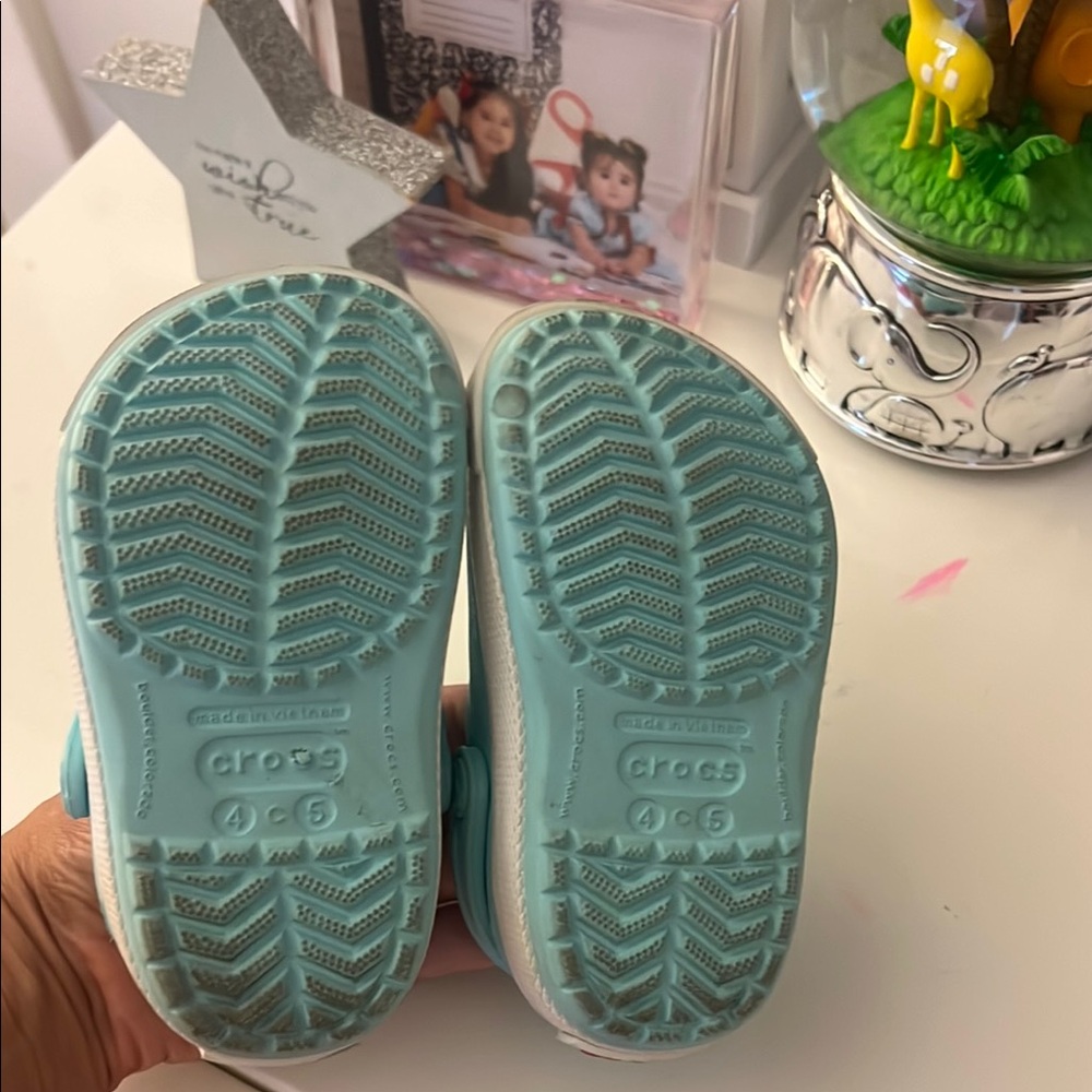 CROCS Blue Slippers with Signature Comfort and Ventilation - Picture 3 of 4